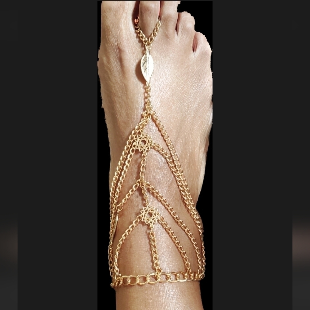 Andante Ankle Bracelet Foot Chain Multilayer